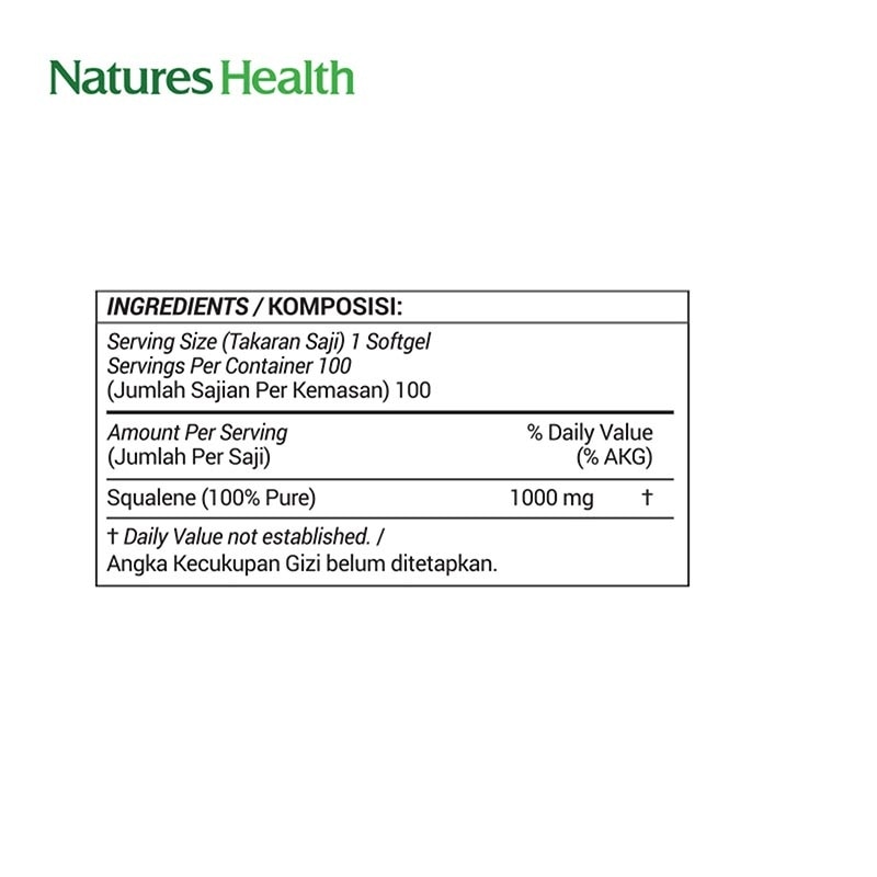 Squalene 1000mg Softgel 100'S