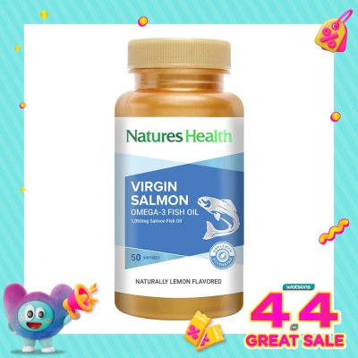 NATURES HEALTH - Virgin Salmon Omega 3 1080mg Softgel 50'S