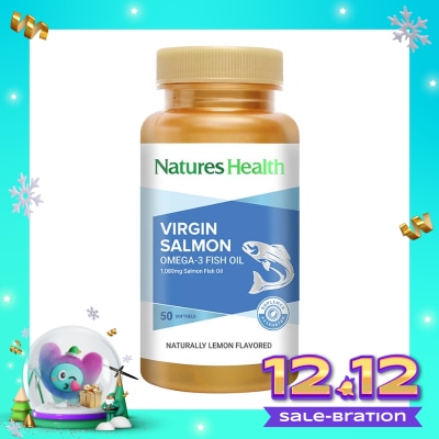 NATURES HEALTH Virgin Salmon Omega 3 1080mg Softgel 50'S