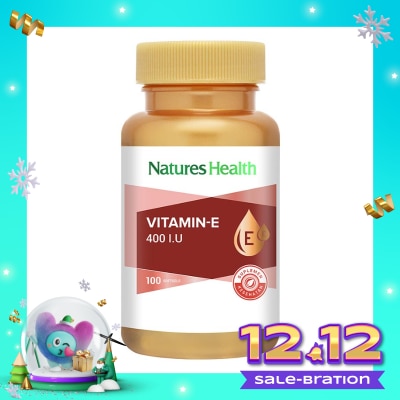 NATURES HEALTH Vitamin E 400 IU Softgel 100'S