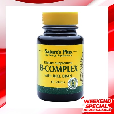NATURES PLUS NAT. PLUS B COMPLEX 60'S