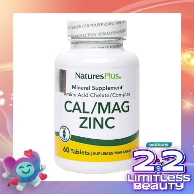 NATURES PLUS Cal Mag Zinc Tablet 60'S