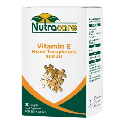 NUTRACARE Vit E Mixed Tocopherols 400 30softgel