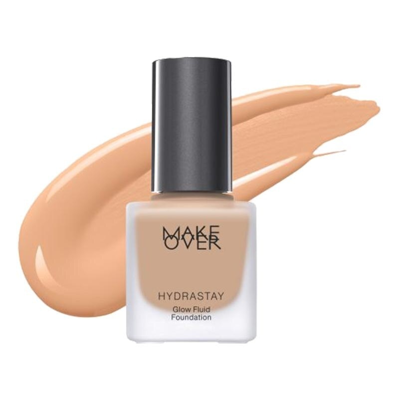 Make Over Hydrastay Glow Fluid Foundation W41 Coral Sand 35 ml