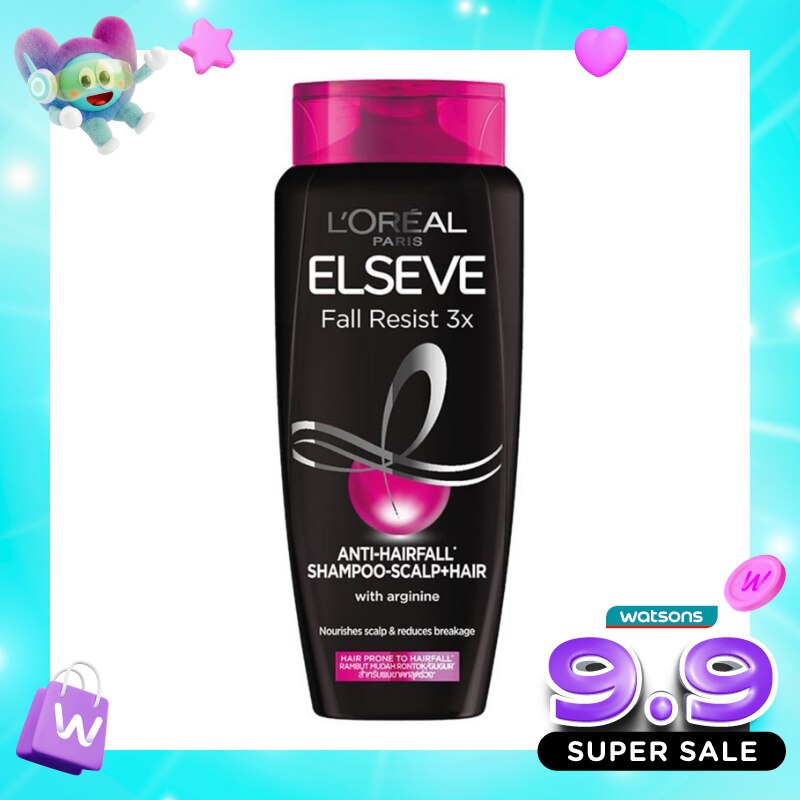 L'Oreal Paris Fall Resist 3x Anti-Hairfall Shampoo Scalp Hair Care 280ml image