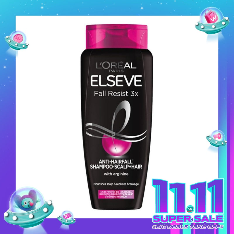 L'Oreal Paris Fall Resist 3x Anti-Hairfall Shampoo Scalp Hair Care 280ml