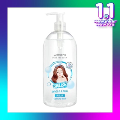 WATSONS Watsons Girlish Gen & Mild Micellar Cleansing Water 485Ml