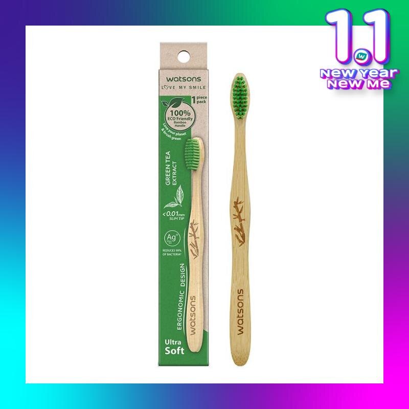 Green Tea Bamboo Toothbrush (Ultra Soft) 1'S