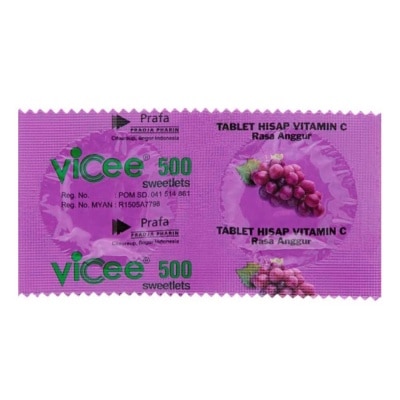 VICEE Grape Tablet Hisap 2s