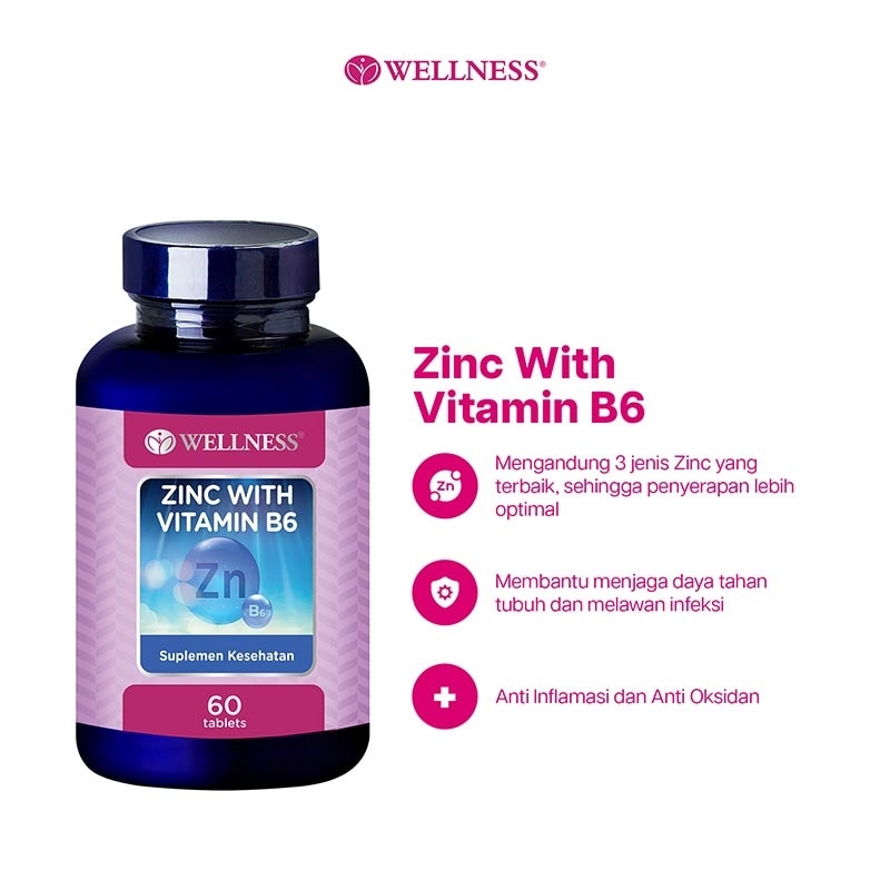 Zinc With B6 Tablet 60'S