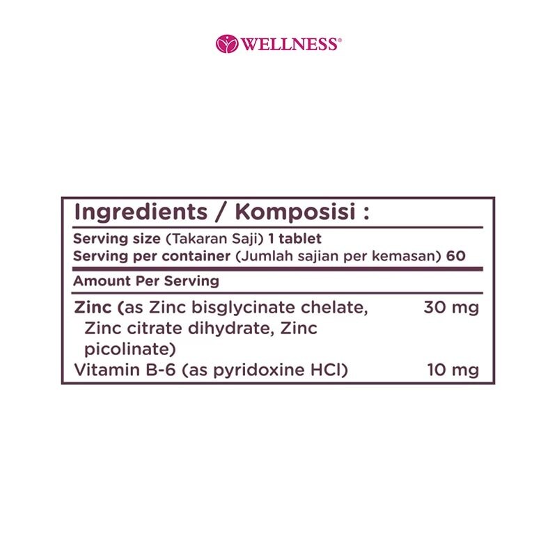 Zinc With B6 Tablet 60'S