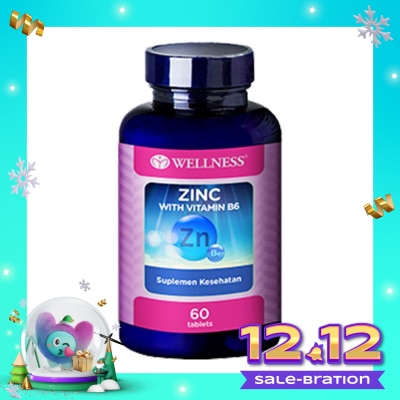 WELLNESS WELLNESS ZINC WITH B6 60'S