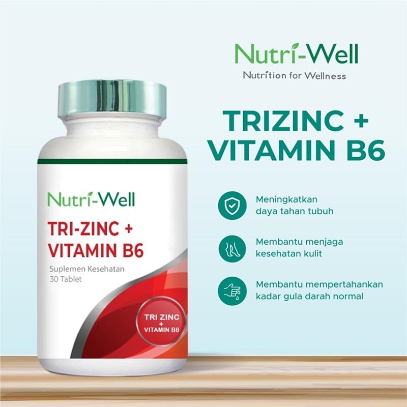 Tri Zinc + Vit B6 Tablet 30'S
