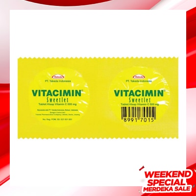 Vitacimin Sweetlet Tablet Hisap Vitamin C 500mg 2s