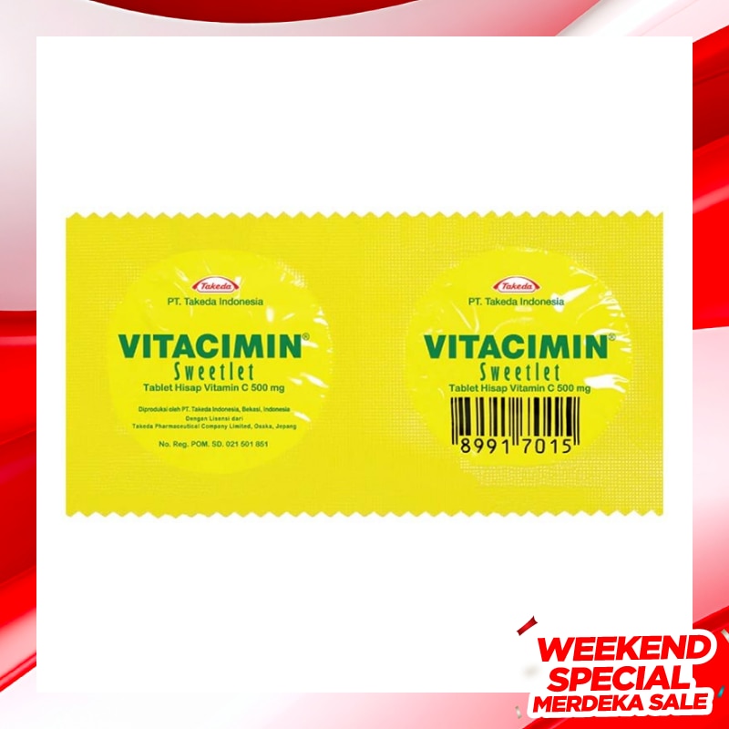 Sweetlet Tablet Hisap Vitamin C 500mg 2s