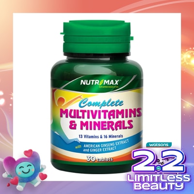 NUTRIMAX Complete Multivitamin + Ginseng 30s