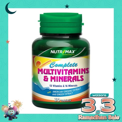 NUTRIMAX Complete Multivitamin + Ginseng 30s