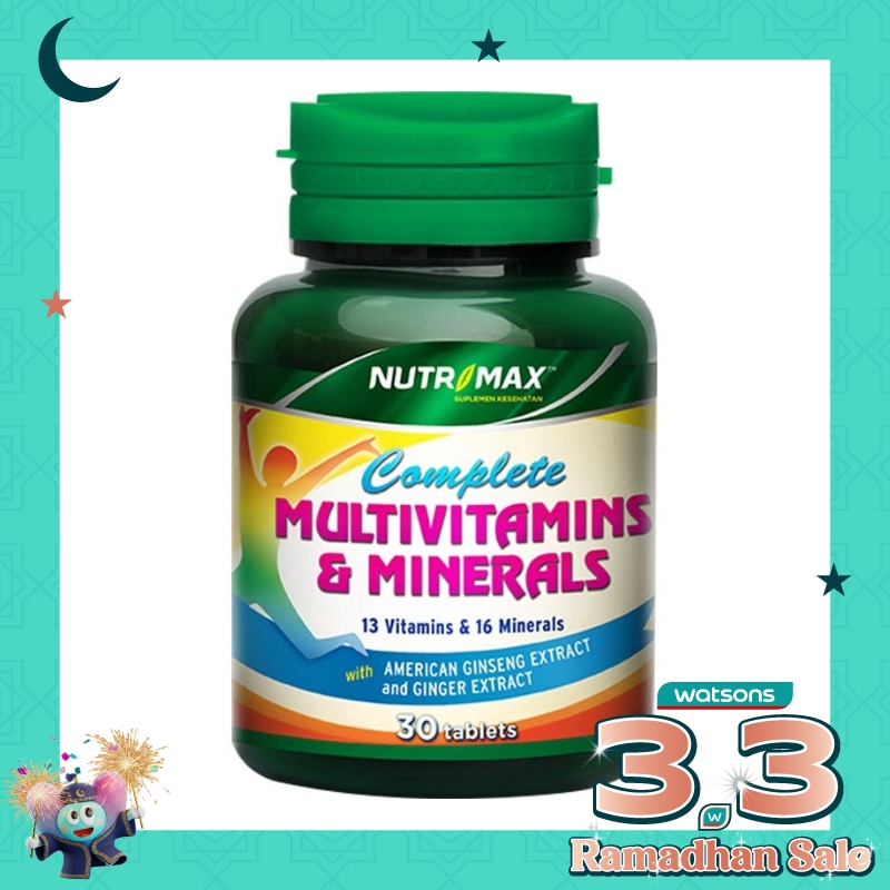 Complete Multivitamin + Ginseng 30s