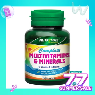 NUTRIMAX Nutrimax Complete Multi & Mineral 30 Tablet