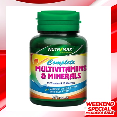 NUTRIMAX Multi Vitamin &. Mineral + Gingseng 60S