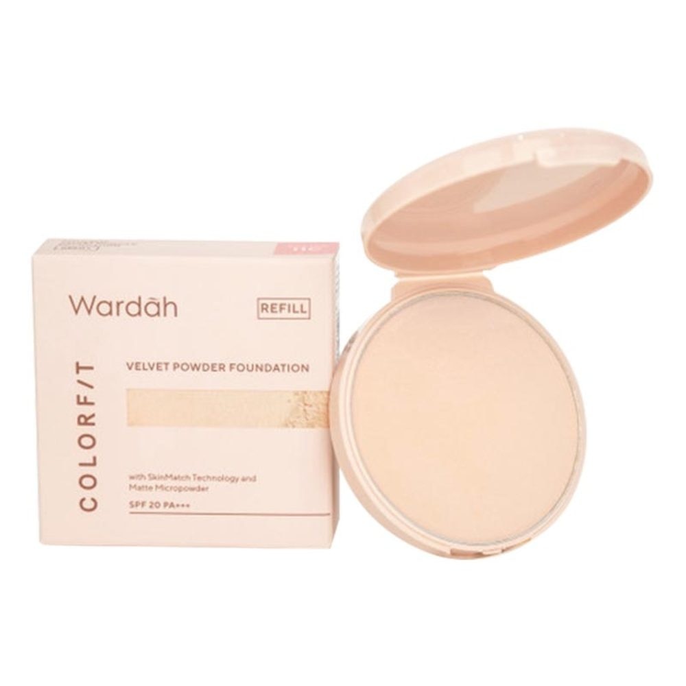 Promo Harga Wardah Colorfit Velvet Powder Foundation 11C 11 gr - Watsons