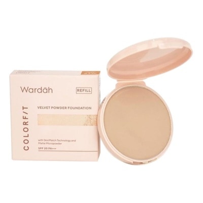 WARDAH Wardah Colorfit Velvet Powder Foundation 43W Golden Sand Refill