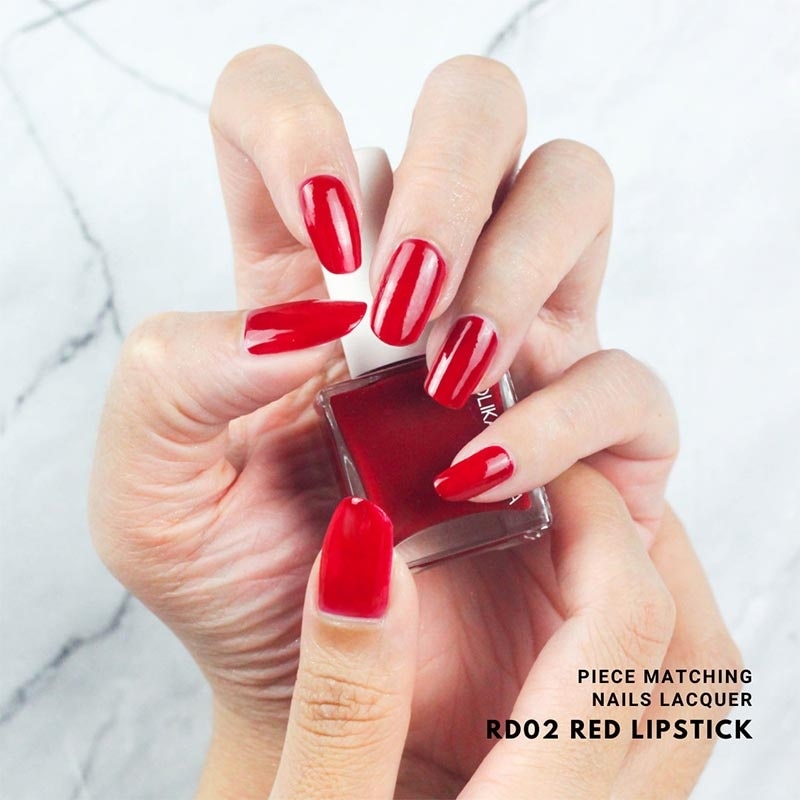 HOLIKA2 P/M NAILS LACQ RD02 RED LIPSTICK