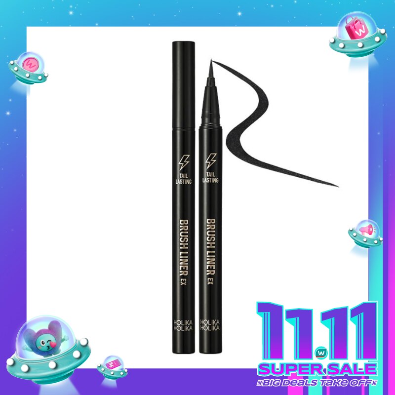 Holika Holika Tail Lasting Brush Liner EX 01 Real Black 0.06g