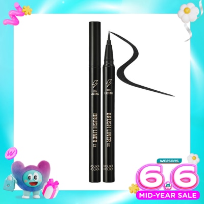 HOLIKA HOLIKA - Holika Holika Tail Lasting Brush Liner EX 01 Real Black 0.06g