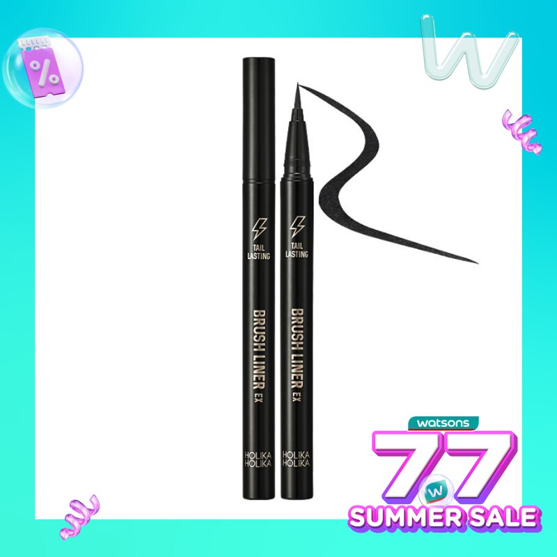Holika Holika Tail Lasting Brush Liner EX 01 Real Black 0.06g