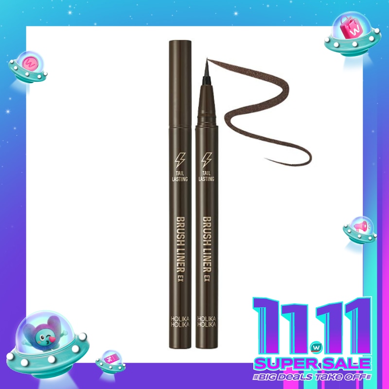 Holika Holika Tail Lasting Brush Liner EX 02 Dark Brown 0.06g
