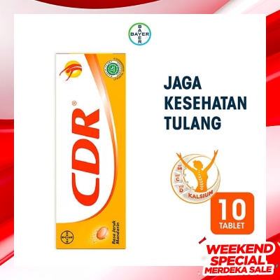 CDR CDR Vitamin Suplemen Kalsium Rasa Jeruk Mandarin 10 Tablet