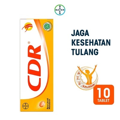 CDR CDR Vitamin Suplemen Kalsium Rasa Jeruk Mandarin 10 Tablet