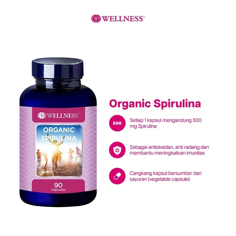Organic Spirulina Kapsul 90'S