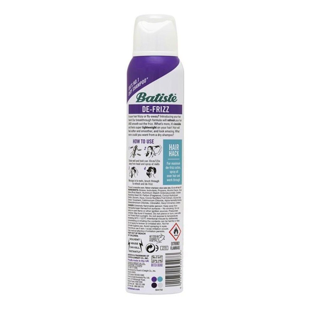 Batiste Dry Shampoo & De-Frizz 200ml