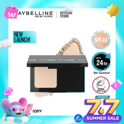MAYBELLINE Fit Me Matte and Poreless 24HR Oil Control Powder Foundation (Full Coverage &. Tahan lama