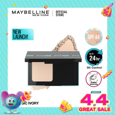MAYBELLINE Fit Me Matte and Poreless 24HR Oil Control Powder Foundation (Full Coverage &. Tahan lama