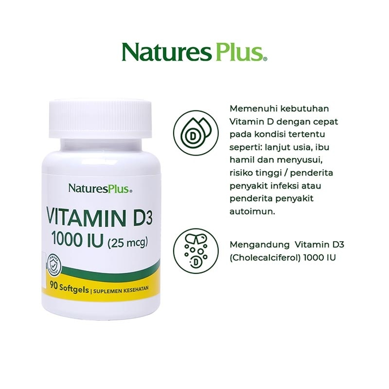 Vitamin D3 1000 IU Softgel 90'S