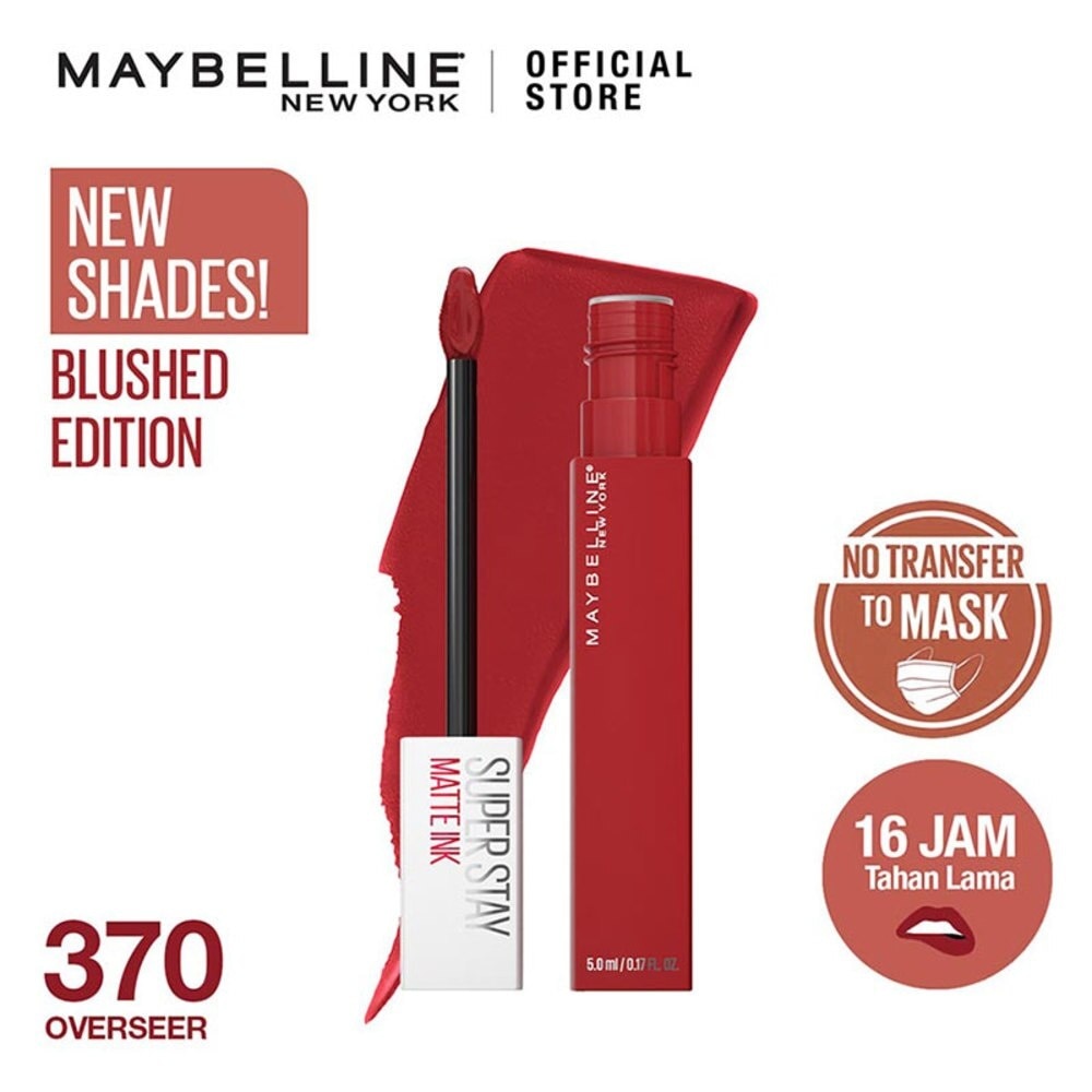 Promo Harga Maybelline Super Stay Matte Ink 370 Overseer 5 ml - Watsons