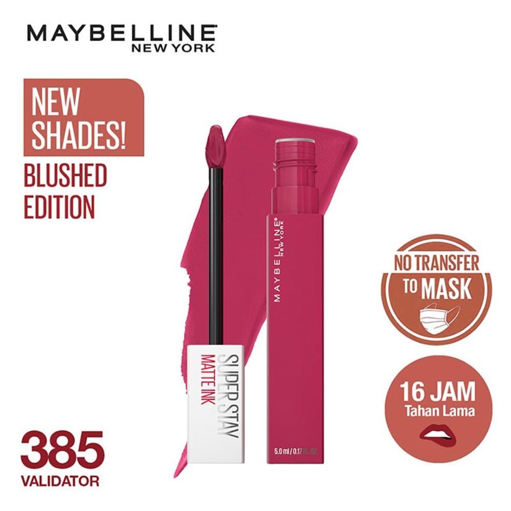 Promo Harga Maybelline Super Stay Matte Ink 385 Validator  - Watsons