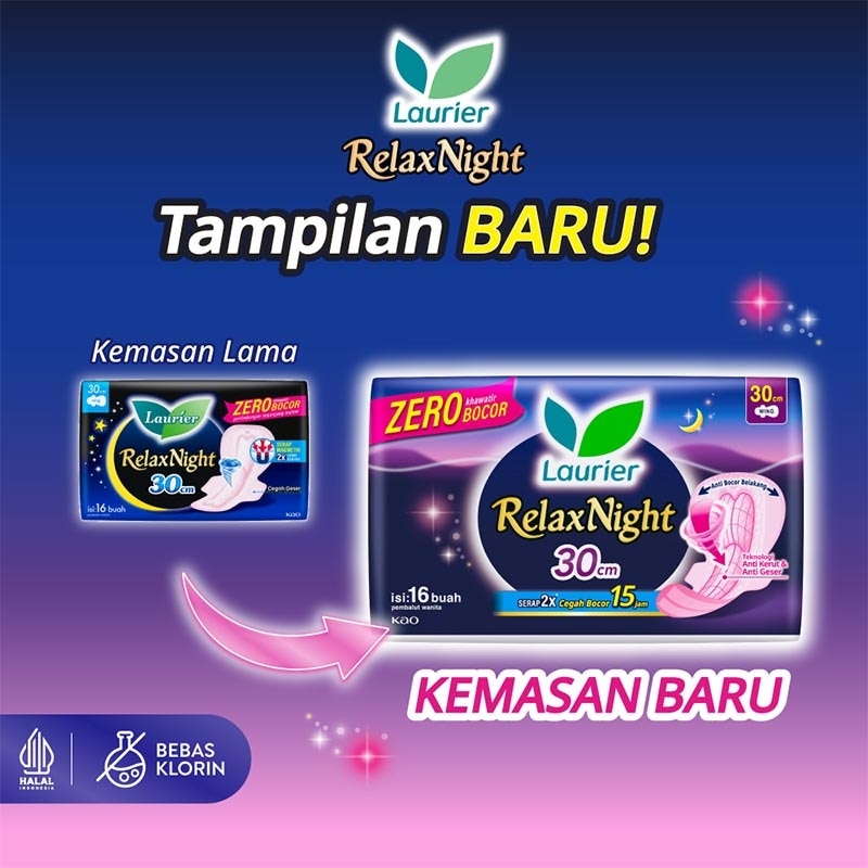 Laurier Relax Night 30 cm 16 Pcs image