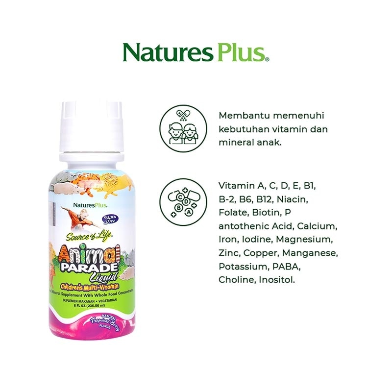 NAT. PLUS ANIML PARADE LIQ 8OZ