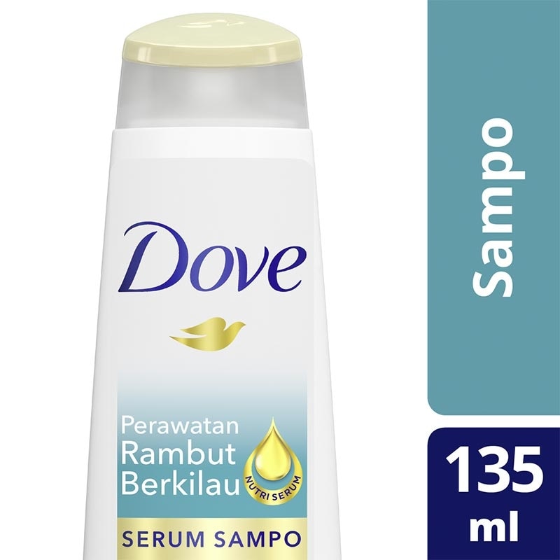 Dove Shampo Perawatan Rambut Berkilau 135ml