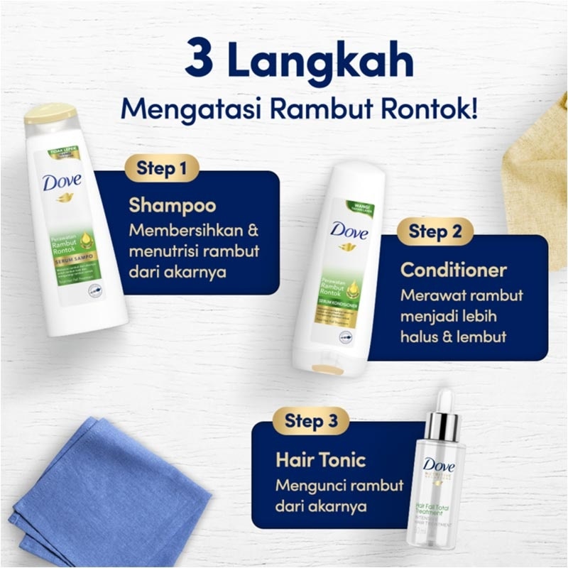 Dove Shampo Perawatan Rambut Rontok Sampo 135ml