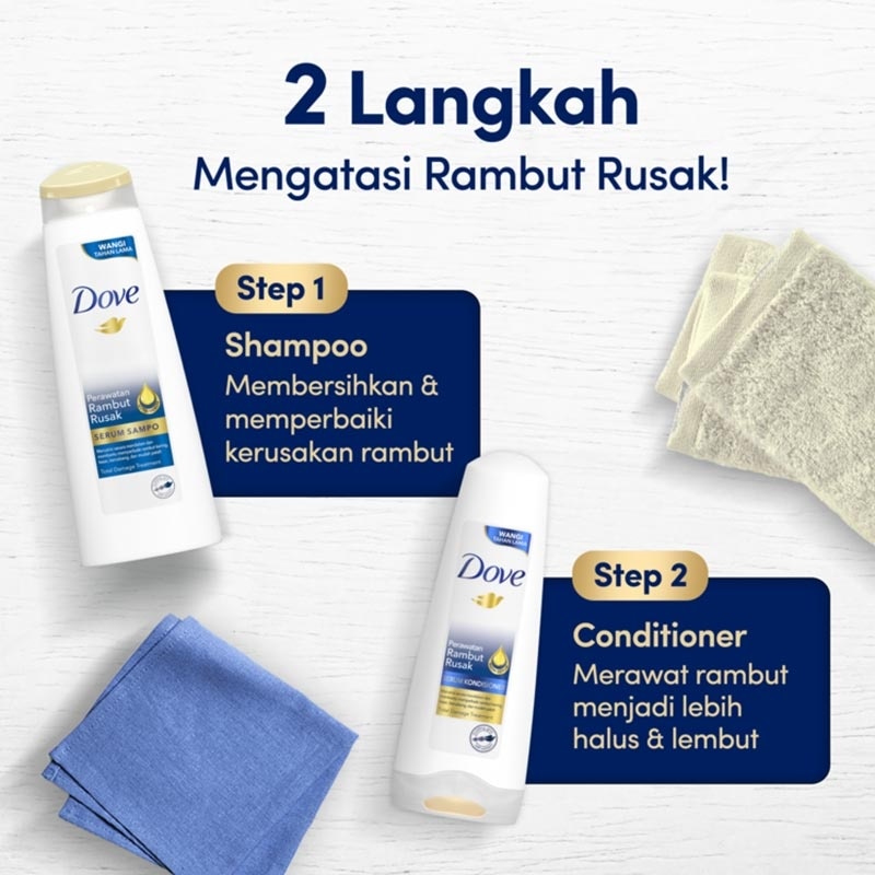 Dove Shampo Rambut Rusak 135ml