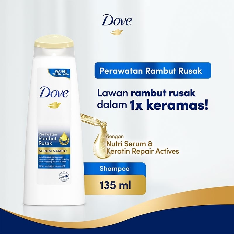 Dove Shampo Rambut Rusak 135ml