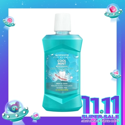 WATSONS Watsons Cool Mint Mouthwash 750Ml