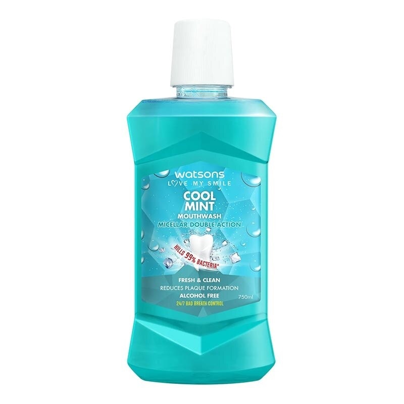Watsons Cool Mint Mouthwash 750Ml