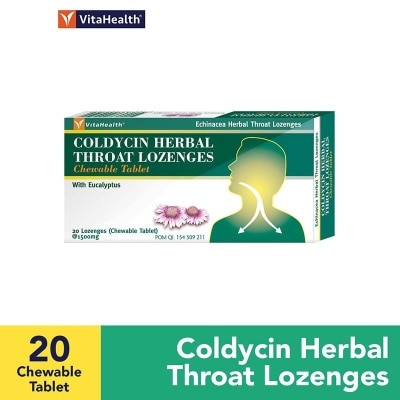 VITA HEALTH Vitahealth Coldycin Herbal Throat Lozenges 20S