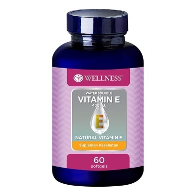 WELLNESS - Vitamin E 400IU Water Soluble Softgel 60'S